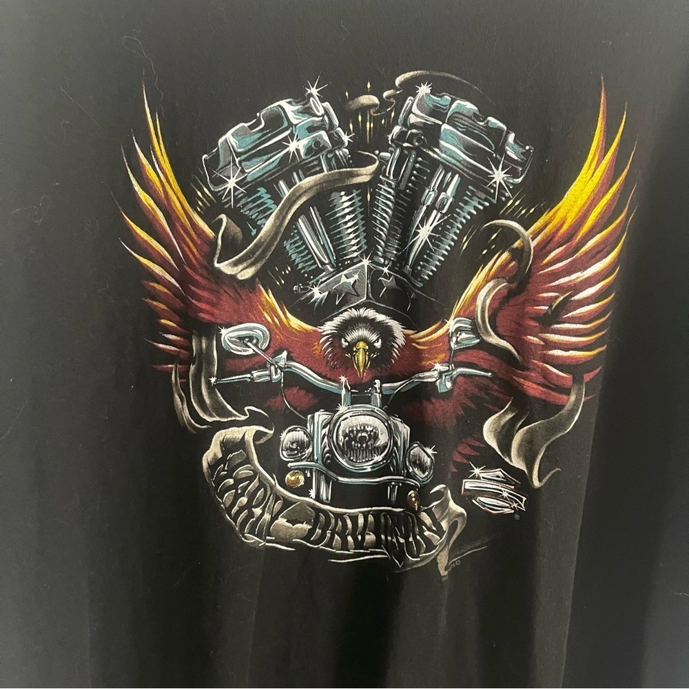 Harley Davidson Mens Kansas City Tee shirt size XXL eagle skull 2018